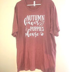 Wine colored tee shirt